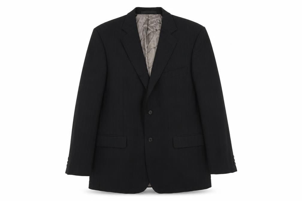 Marks & Spencer Men's Grey Wool Blazer, Size 42 M