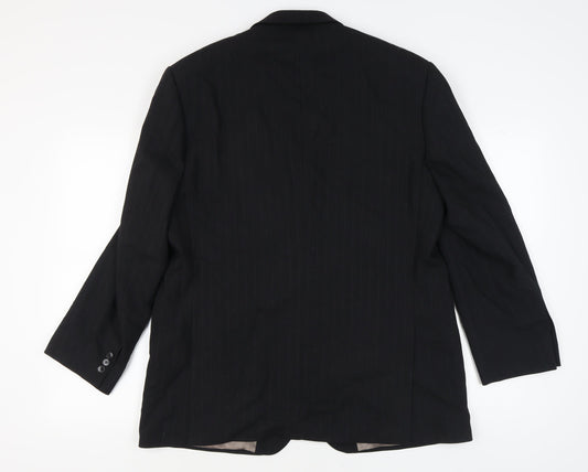 Marks & Spencer Men's Grey Wool Blazer, Size 42 M