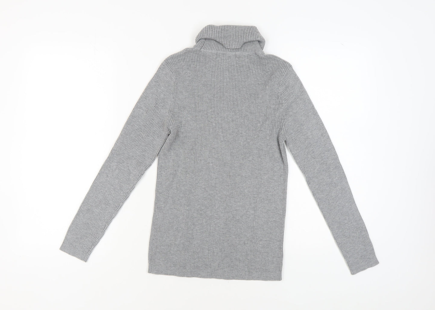 Wallis Women's Grey Roll Neck Pullover Jumper, Size 14