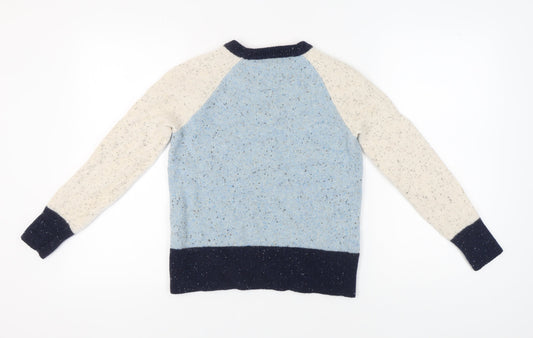 White Stuff Women's Blue 8 Raglan Sleeve Jumper