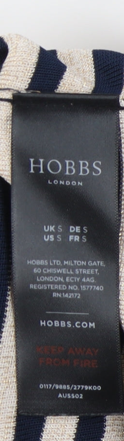Hobbs Women's Multicoloured Striped Jumper, Size S