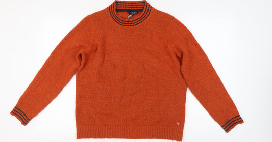 Weird Fish Women’s Orange Jumper Size 14 Mock Neck