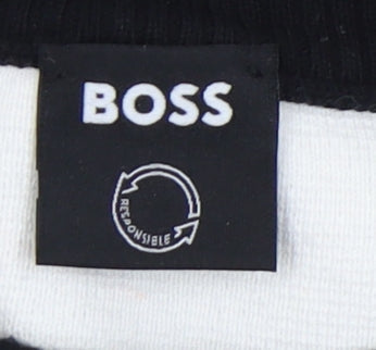 BOSS Men's XL Striped Pullover Jumper, Cotton, Casual Wear