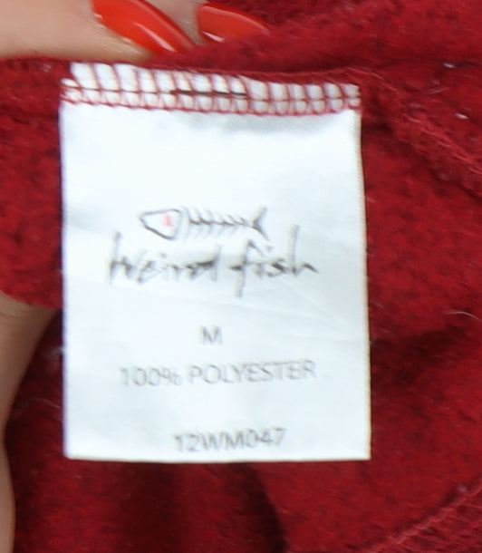 Weird Fish Red Men's M Basic Jacket with Logo