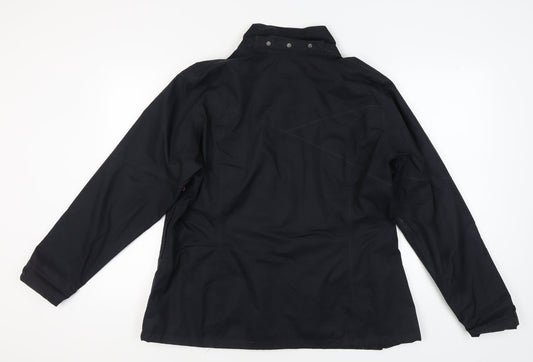 Decathlon Women's Black Waterproof Rain Jacket 2XL