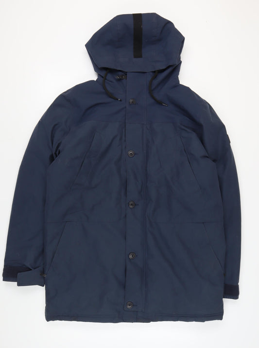 O'Neill Men's Blue Parka Jacket with Hood, L