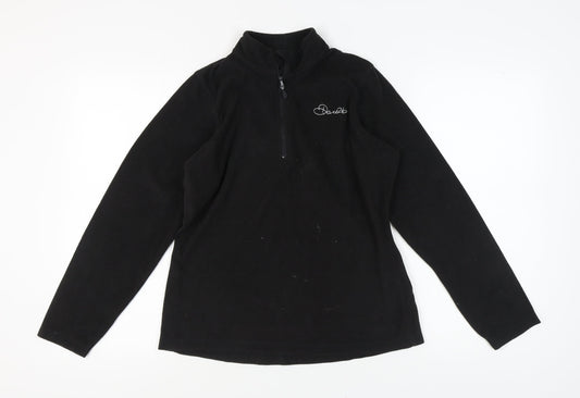 Dare 2b Women's Black Mock Neck Fleece Pullover Sweatshirt 12