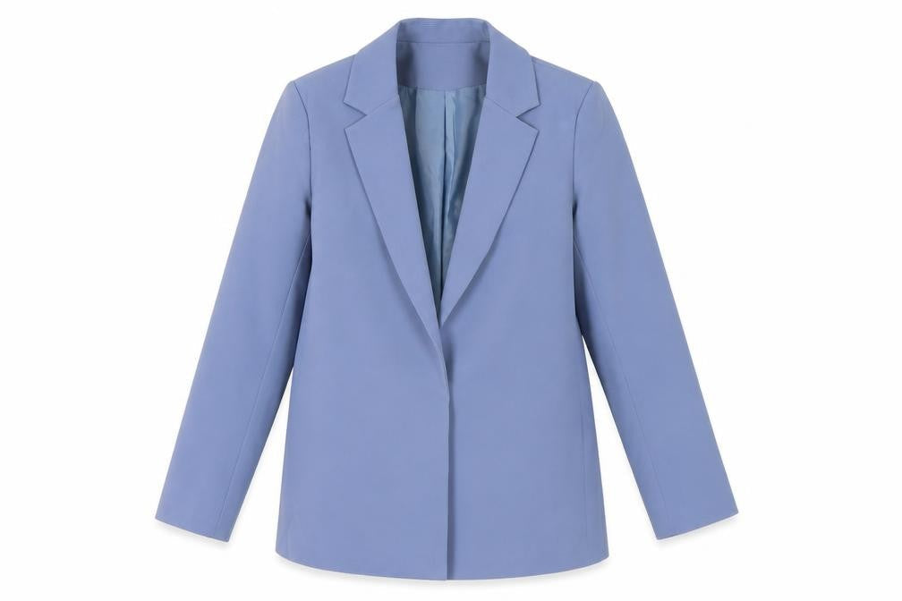 Front view of Missguided Women’s Blue Blazer UK 10 Regular Fit