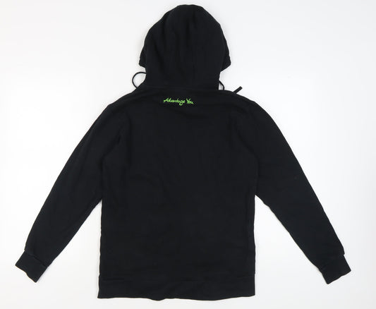 Tennis Point Men's Black Cotton Hoodie S