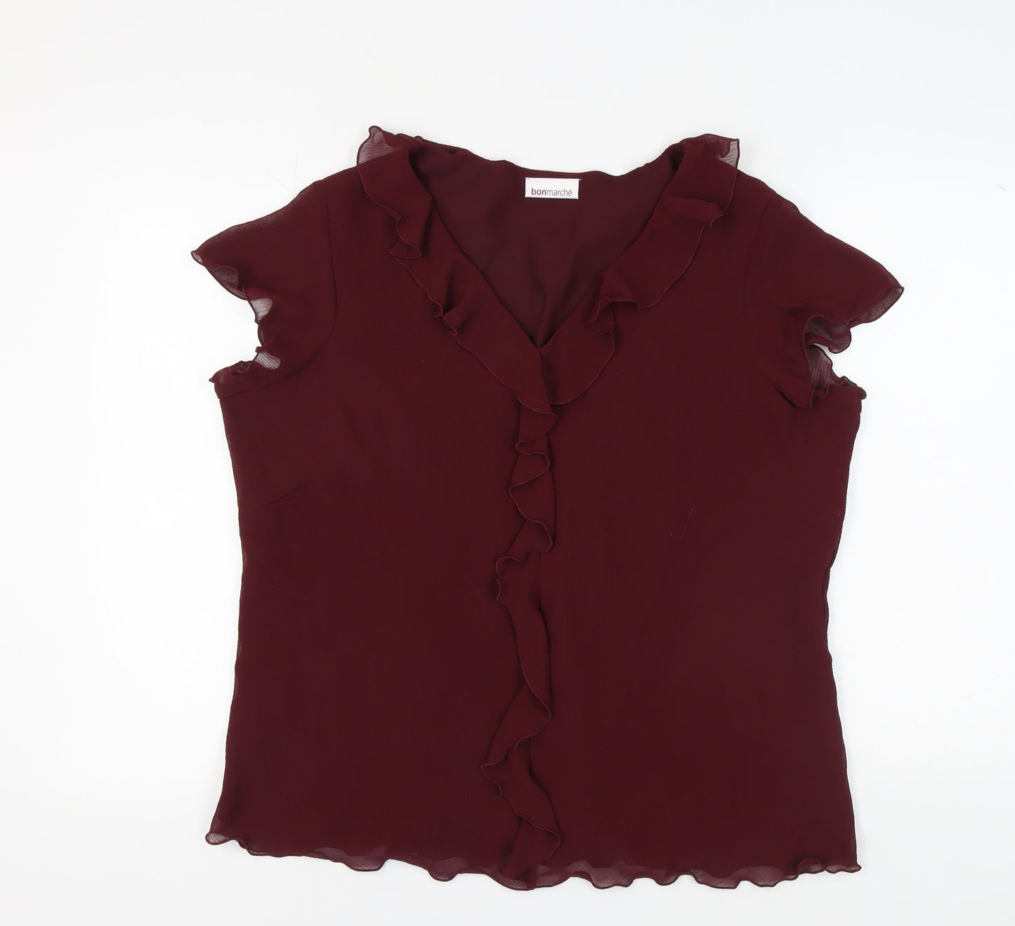 Bonmarché Women's Red Sleeveless Blouse, Size 22