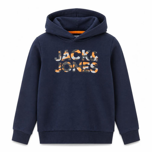 Jack & Jones Boys Blue Pullover Hoodie, 10 Years