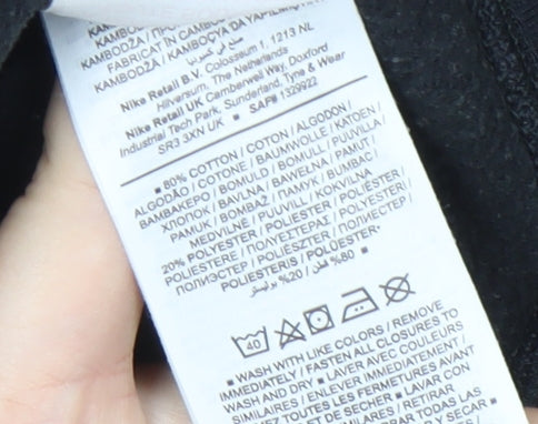 Nike Teens Black Full Zip Hoodie M