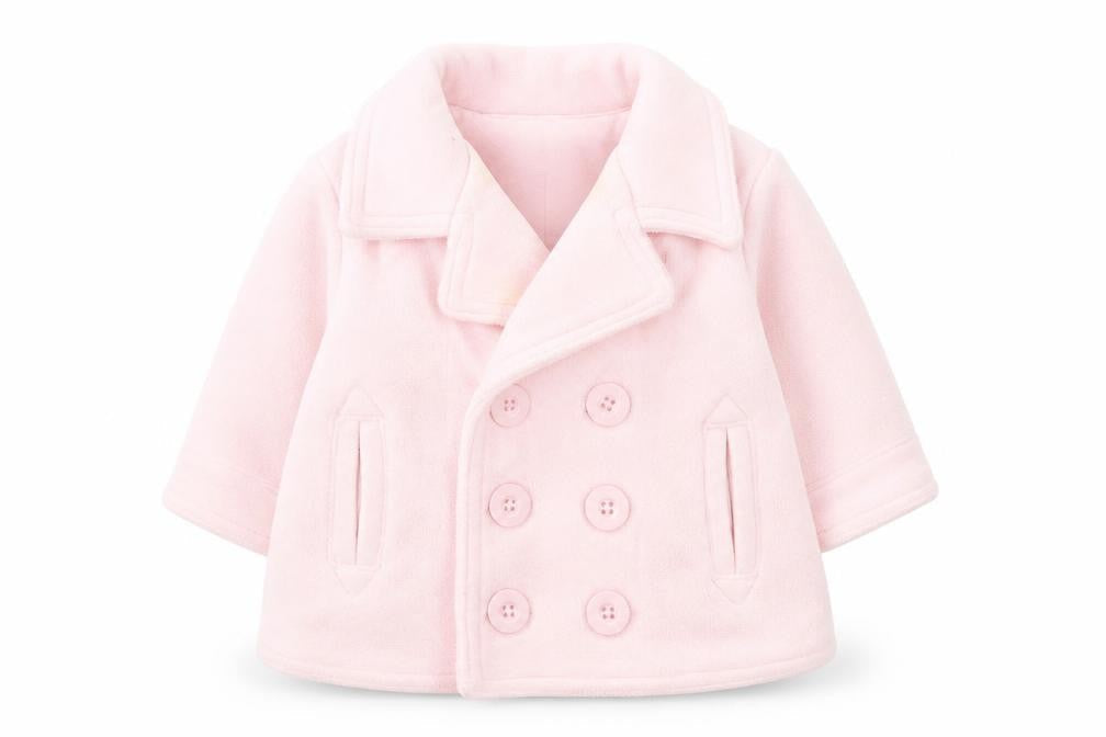 Gap Pink Unisex Baby Pea Coat 0-3 Months