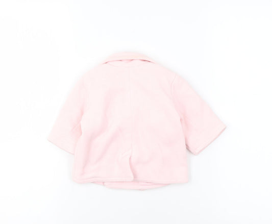 GAP Pink Unisex Baby Pea Coat 0-3 Months
