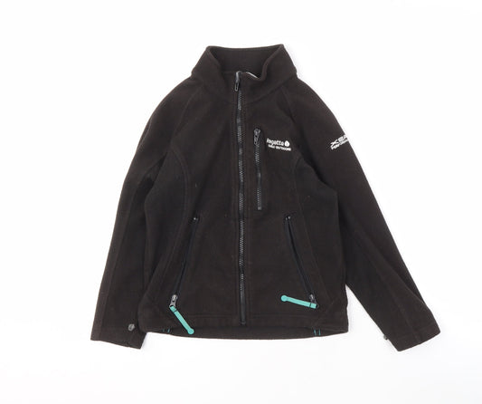 Regatta Boys Black 7 Years Basic Fleece Jacket