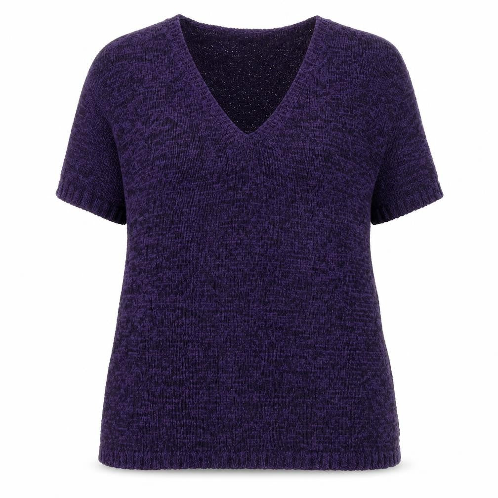 Alexon Purple V-Neck Women's Top Size 20