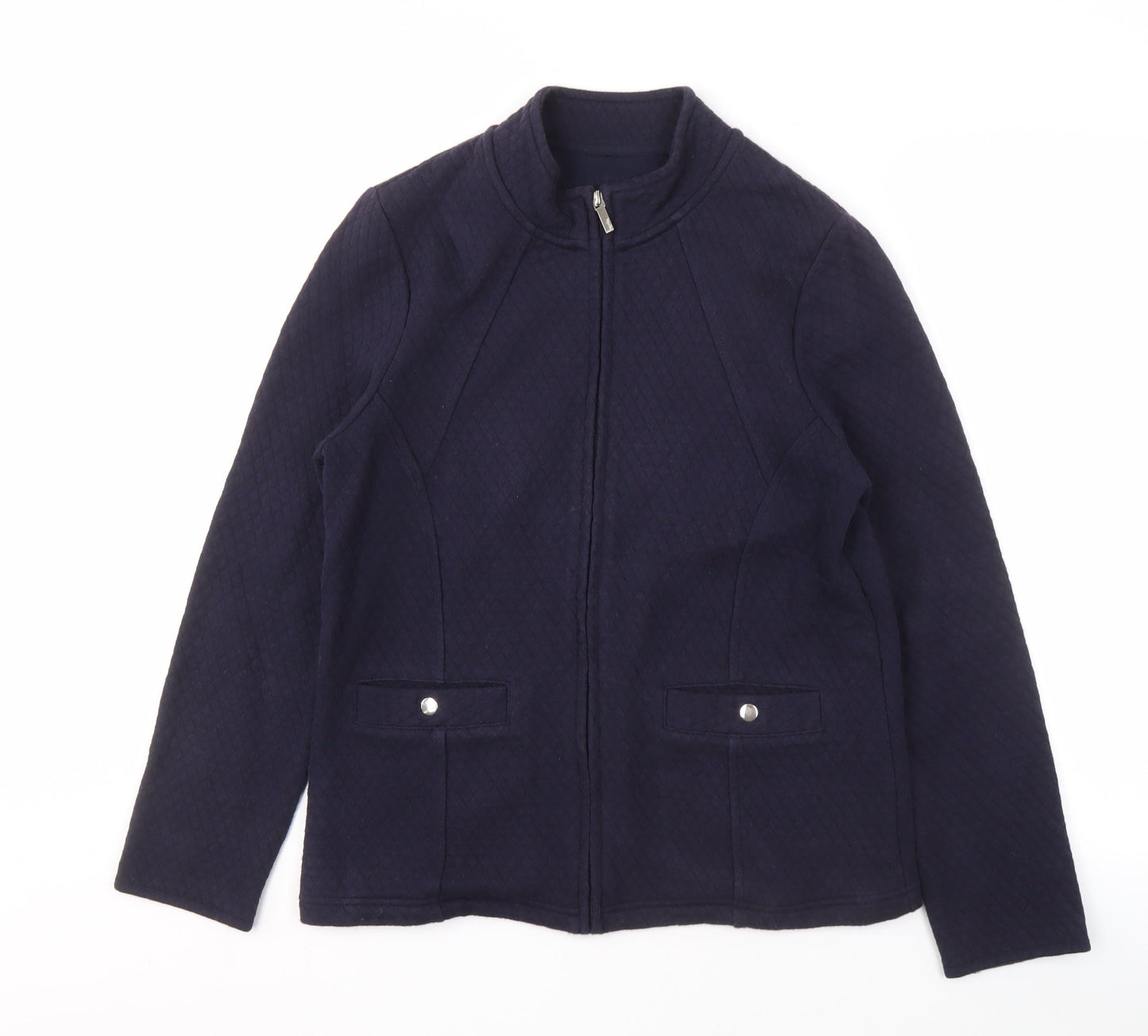 Viyella Women's Blue Full-Zip Cotton Jacket M