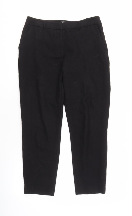 Hobbs Women's Black Wool Trousers Size 12