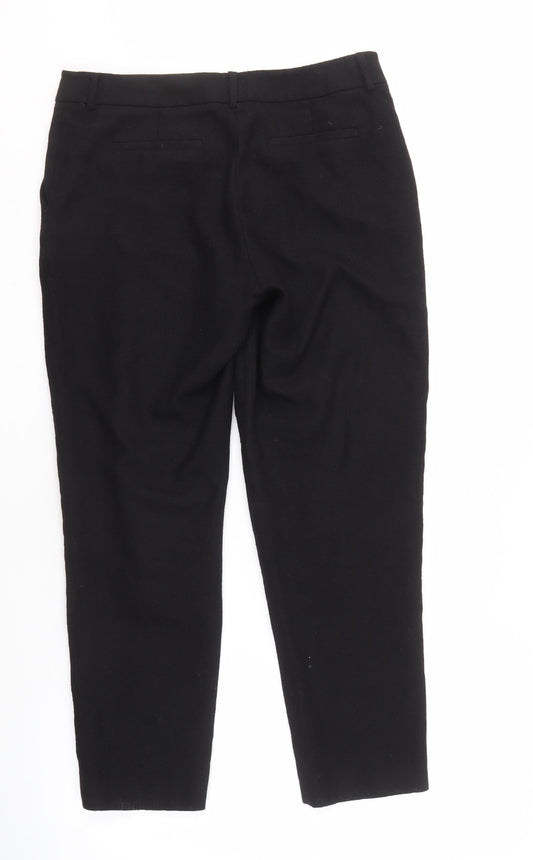 Hobbs Women's Black Wool Trousers Size 12