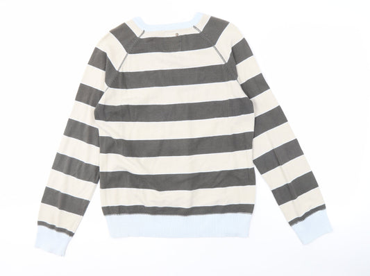 Jack & Jones Men's Multicoloured Striped Pullover, Size S