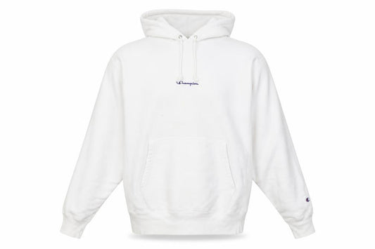 Mens UK M Regular Champion White Pullover Hoodie