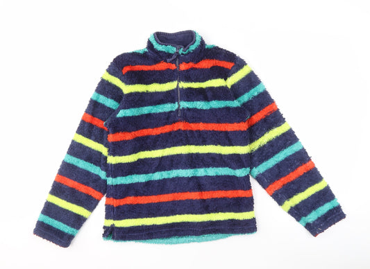 Mountain Warehouse Boys Fleece Striped Full Zip Sweatshirt 11-12Y