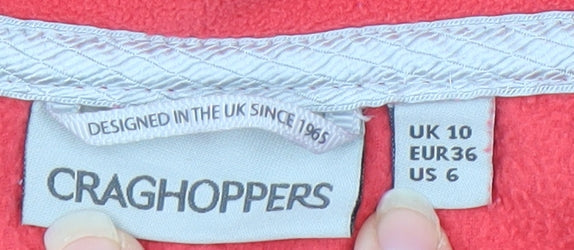 Craghoppers Women's Red Pullover Fleece Sweatshirt Size 10