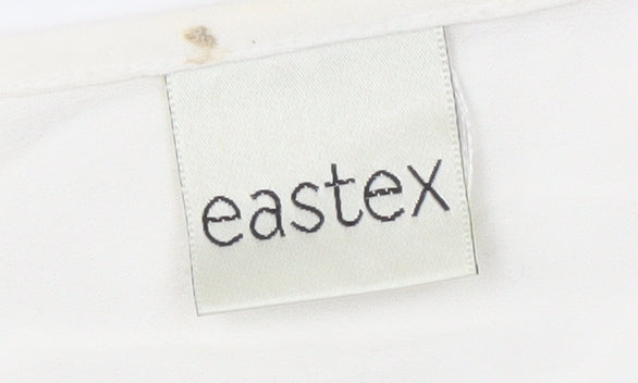 Eastex Ivory Round Neck Long Sleeve Top for Women