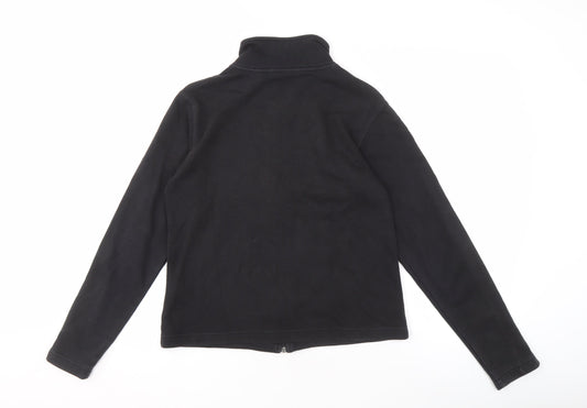 Fila Black Unisex Adults Fleece Jacket Size 12