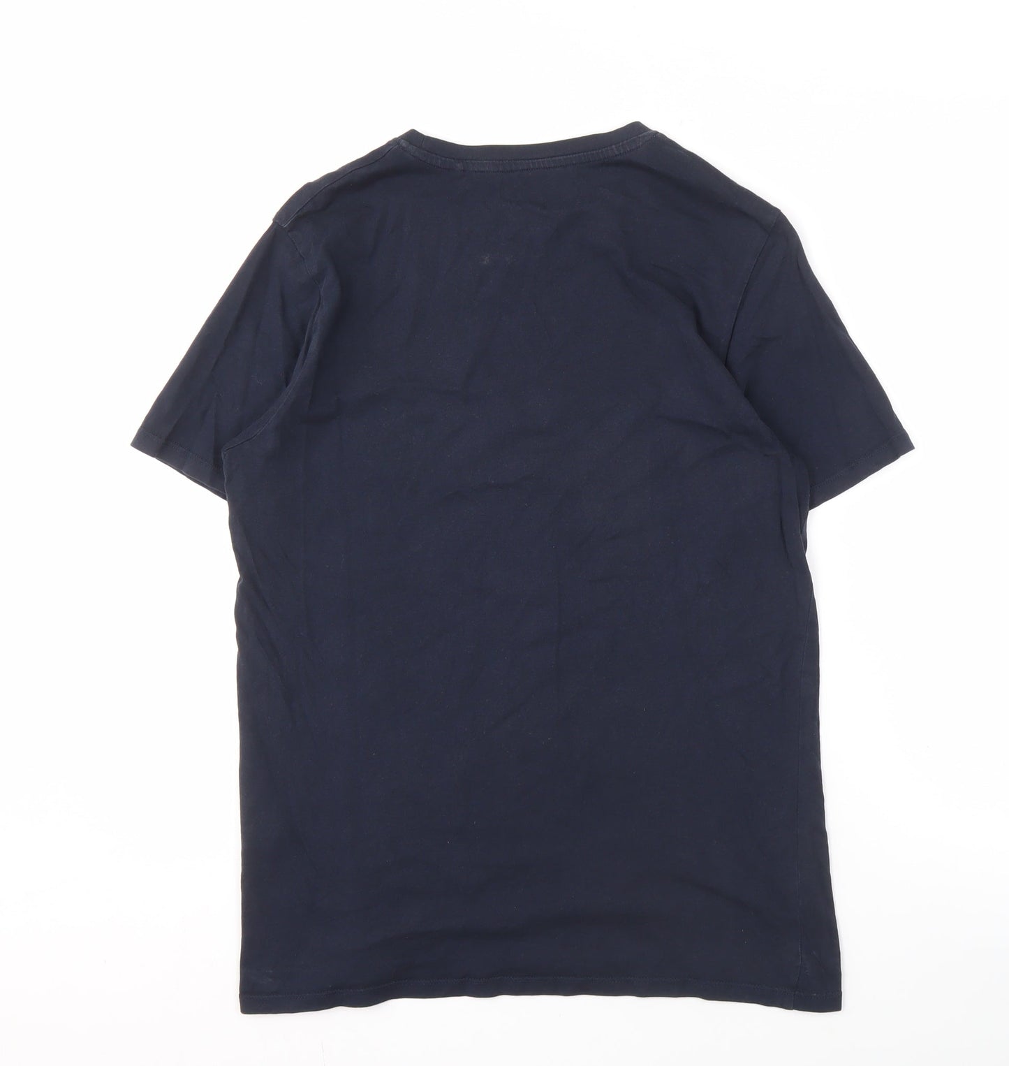 Jack & Jones Men's Blue Crew Neck T-Shirt, Size M