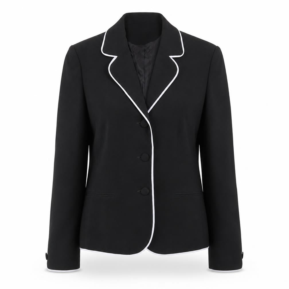 Laura Ashley Women’s Black Blazer, Size 10, Polyester
