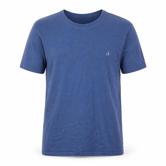Mens UK Size L Calvin Klein Blue  Cotton T-Shirt