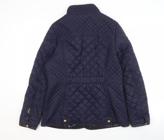 Joules Women's Blue Quilted Jacket Size 12