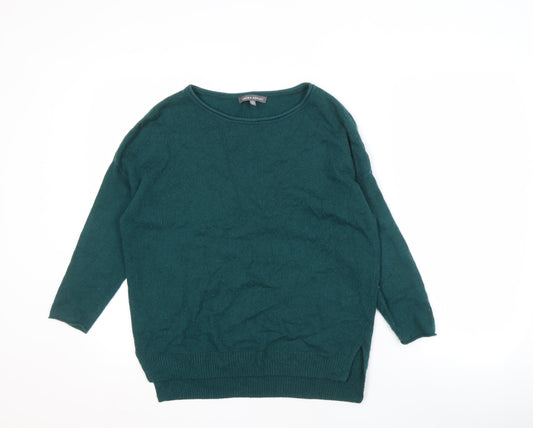Laura Ashley Women's Green Pullover Jumper, Size 8
