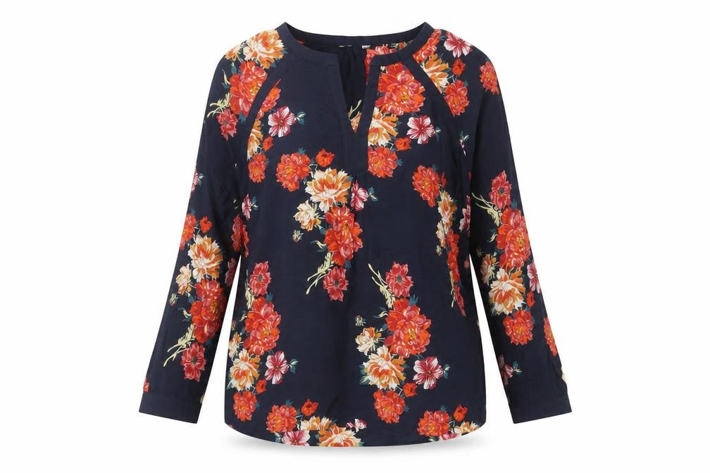 M&Co Women's Multicoloured Floral Top Size 10
