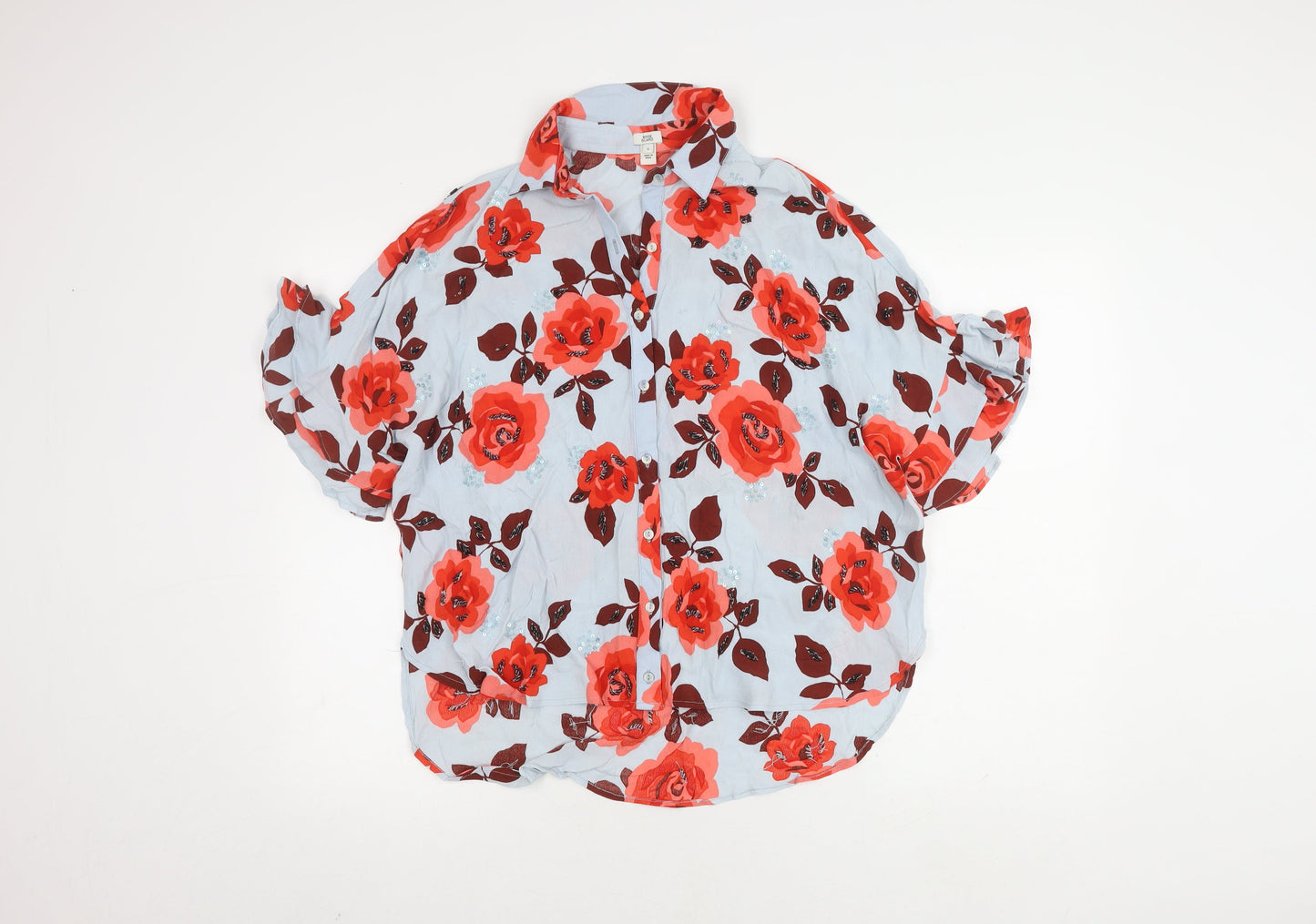 River Island Women's Floral Multicoloured Blouse S