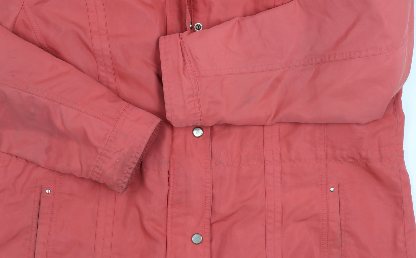 Marks and Spencer Women's Red Hooded Jacket Size 18