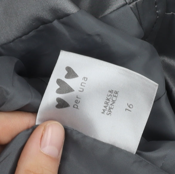 Marks and Spencer Women's Grey Mid-Length Coat