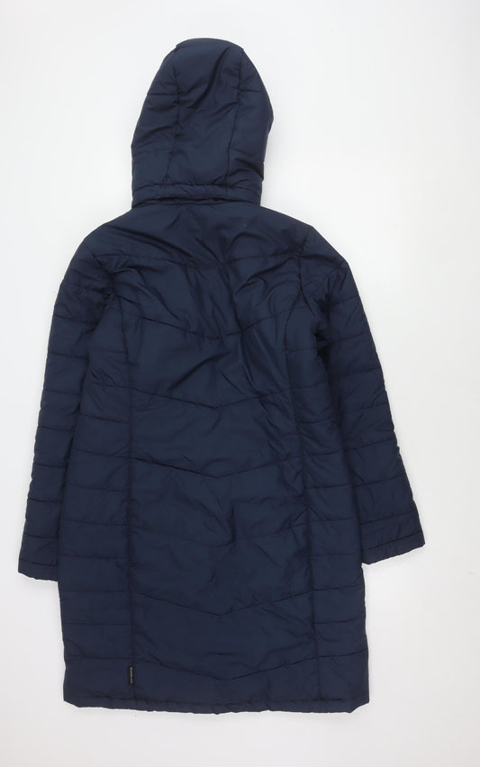 Jack Wolfskin Women's Blue Puffer Jacket M Hooded