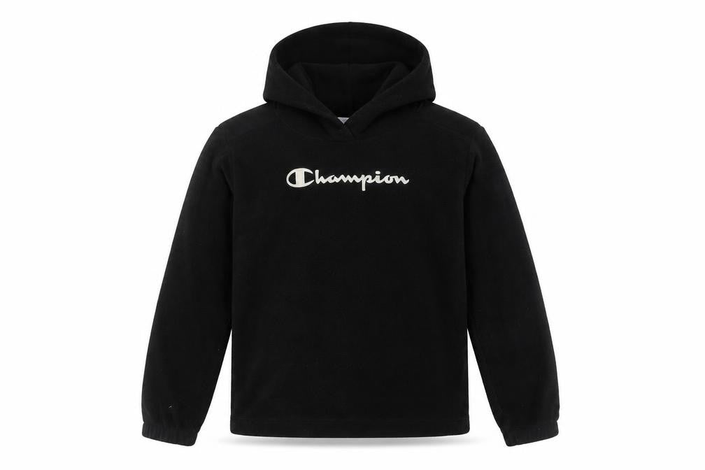 Champion Boys Black Hoodie, Size 9-10, Casual Fleece