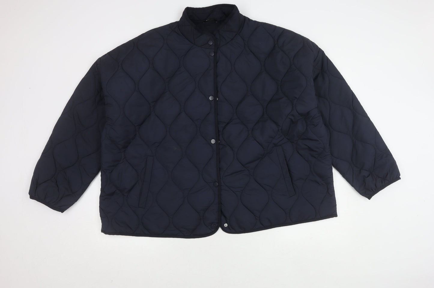 Golddigga Women's Blue Quilted Jacket Size 18