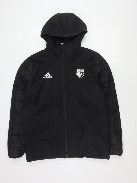 Adidas Men's Black Puffer Jacket - Size M