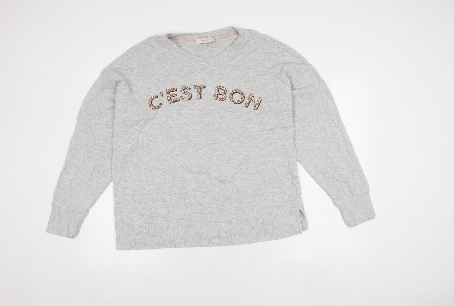 Oasis Women's Grey Pullover Jumper, Size L