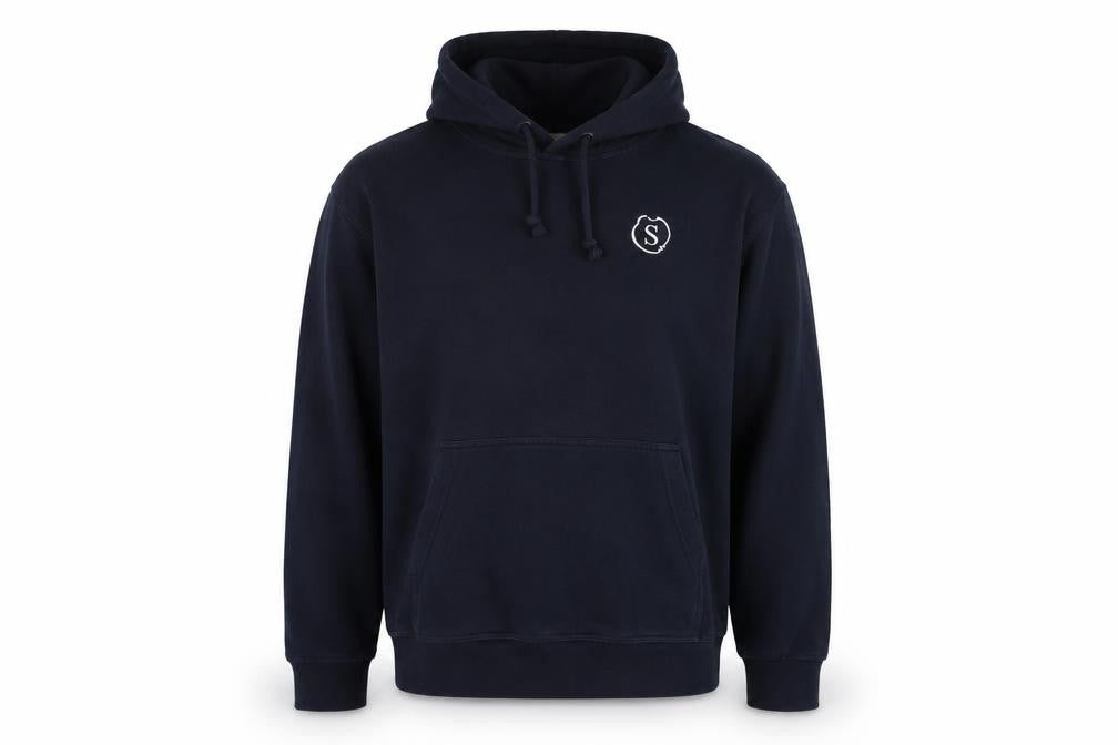 Hakro Mens Blue Pullover Hoodie M with Logo for
