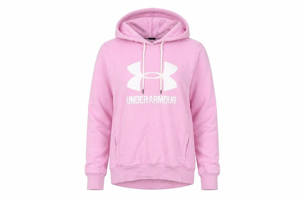 Womens UK S Regular Under armour Pink Pullover Hoodie