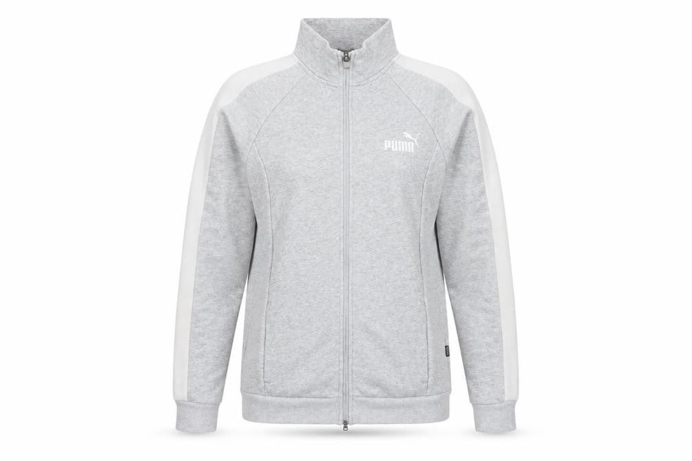 Womens UK Size M Regular PUMA Grey Cotton Blend Jacket