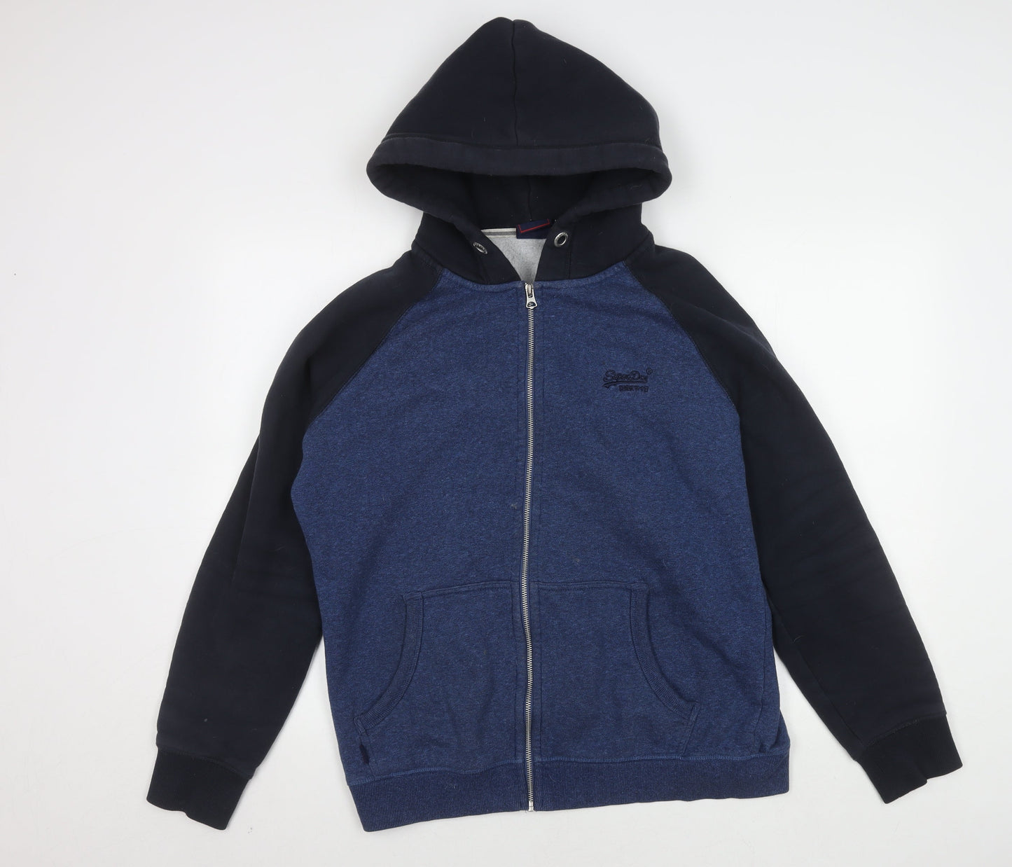 Superdry Men's Blue Hooded Jacket XL Basic Casual