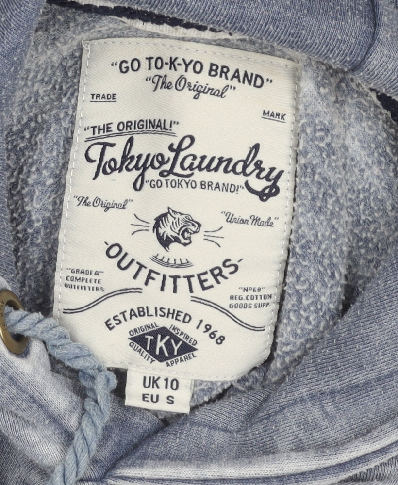 Tokyo Laundry Women's Blue Pullover Hoodie - Size 10