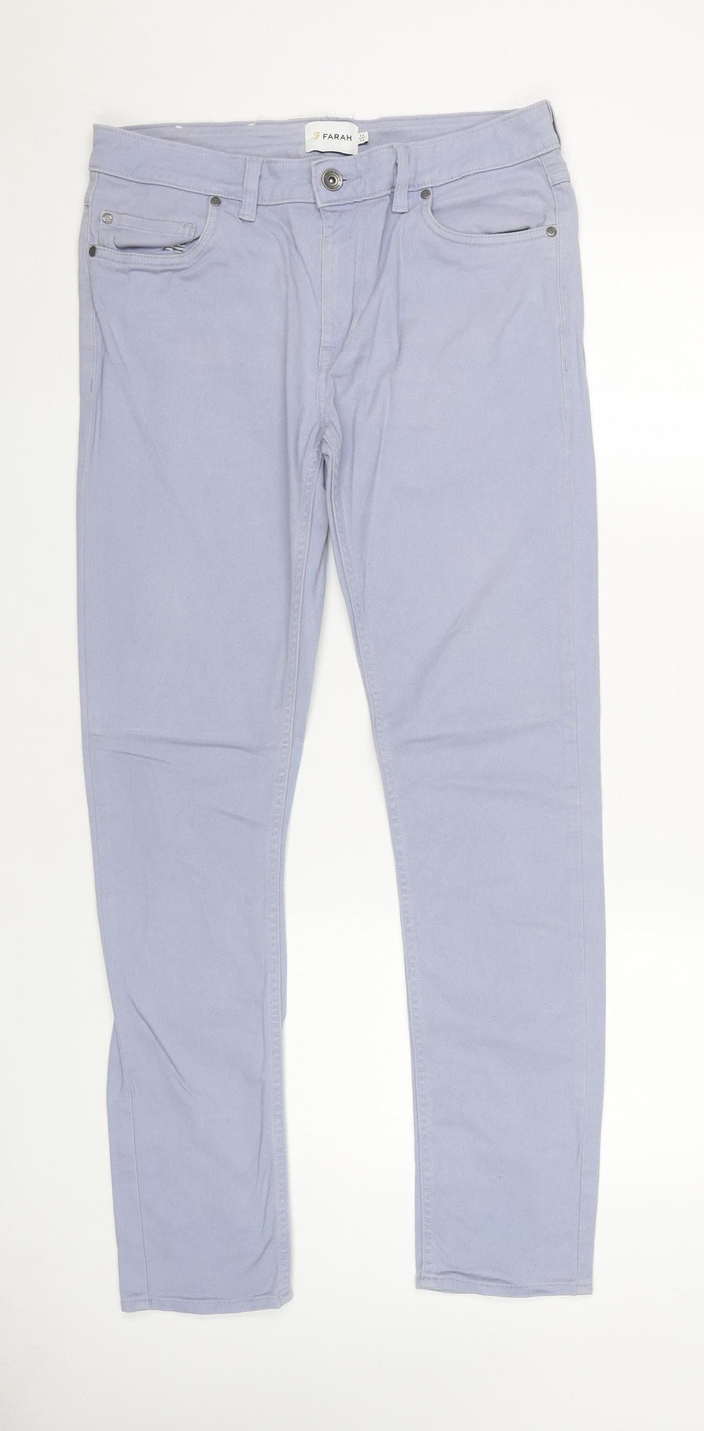 Farah Men's Blue Straight Jeans Size 32