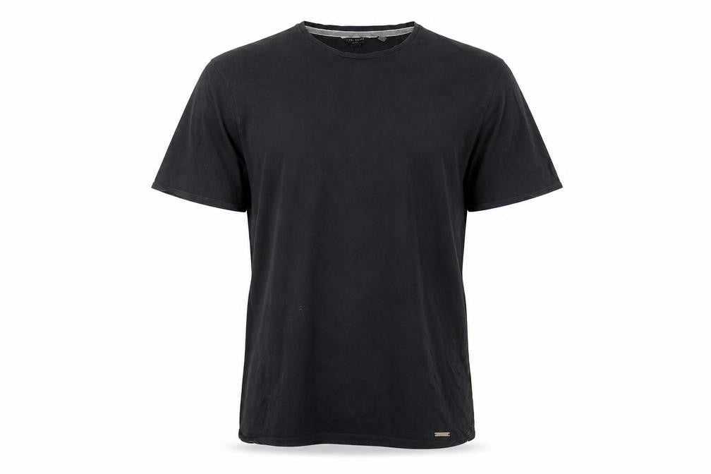 Mens UK Size M Ted Baker Black  Cotton T-Shirt